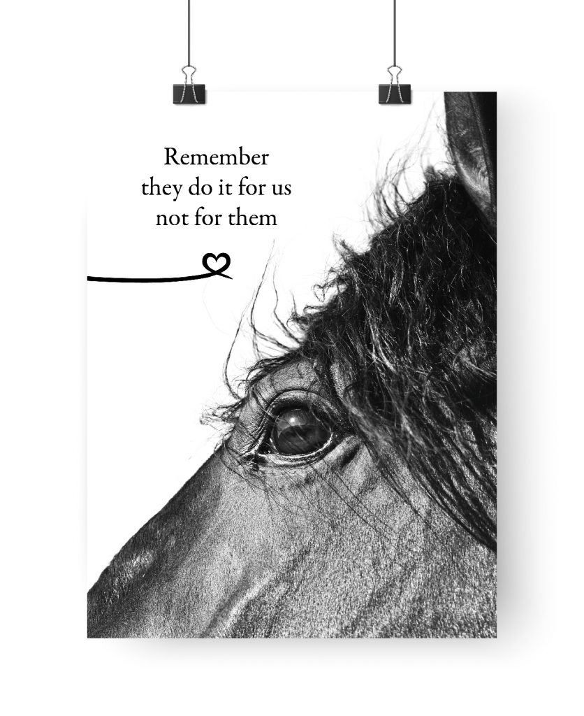 Poster: Remember they do it for us not for them